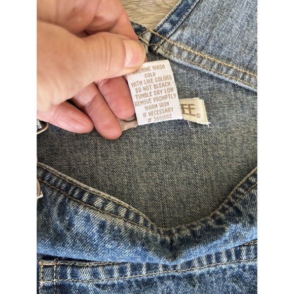Cherokee Vintage 90's Y2K Grunge Phoebe Midi Denim Dress Overall Jumper Sz M - Picture 4 of 12